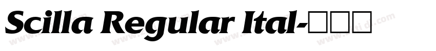 Scilla Regular Ital字体转换
